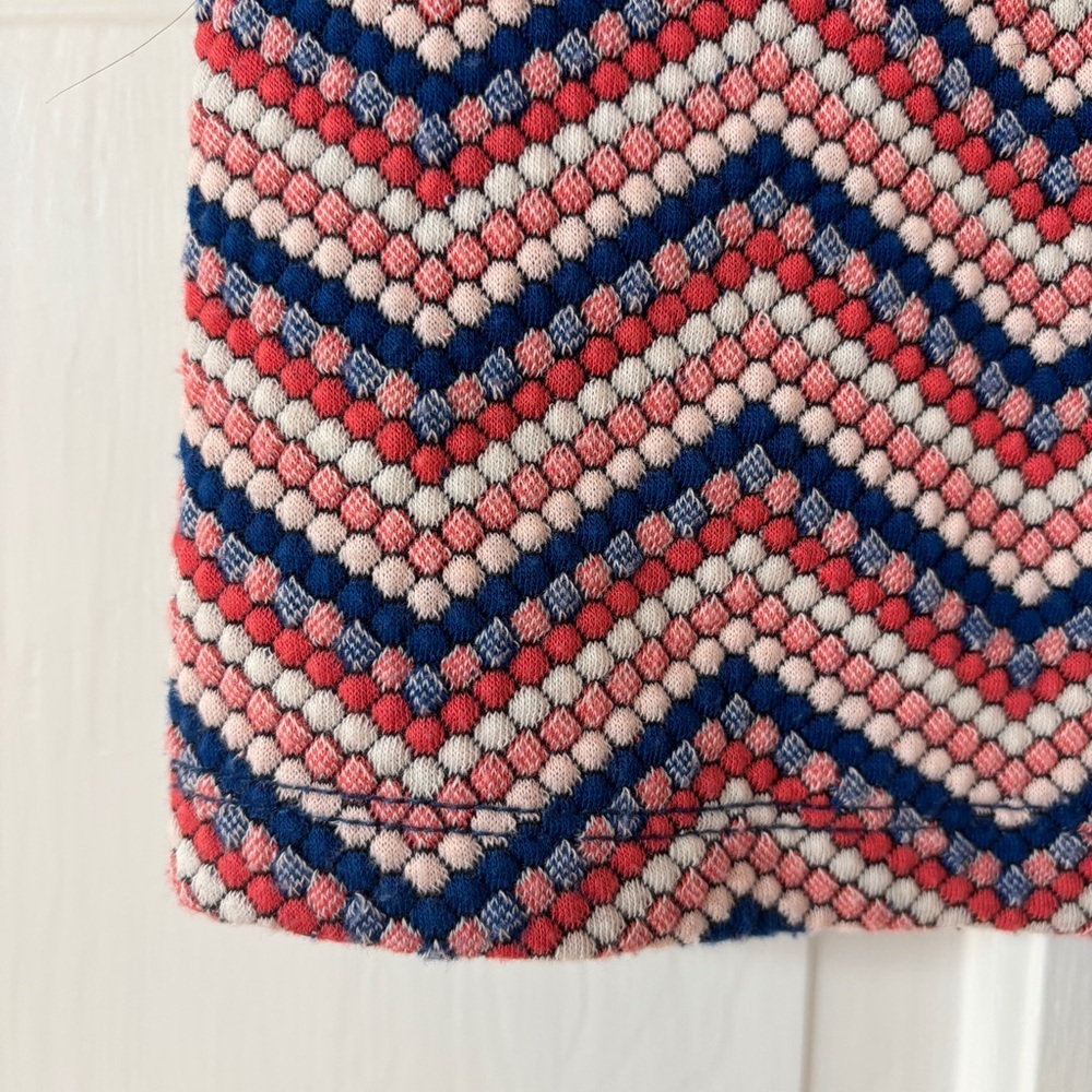Anthropologie Postmark 9-H15 StCL Zig Zag Top Pink Chevron Dot Womens Size Small - Picture 6 of 12